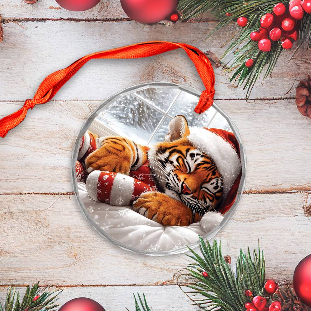 Tiger Sleeping In Bed Design 3