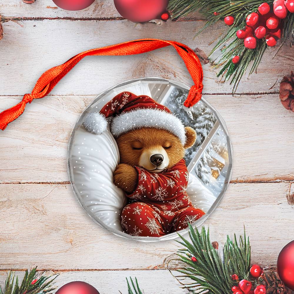 Grizzly Bear Sleeping In Bed Design 1