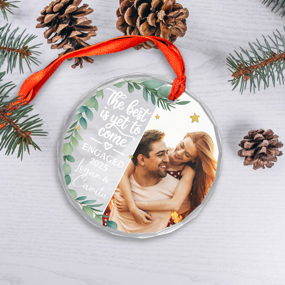 Custom Photo Newly Engaged Couple The Best Is Yet To Come 02