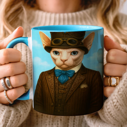 Custom Photo Pilot Cat MugGift For Cat Lovers