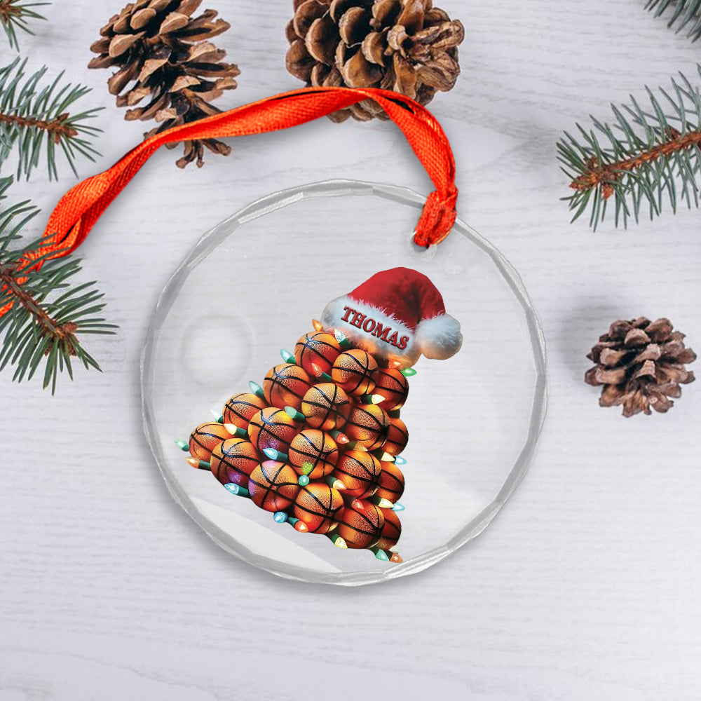 Custom Name Basketball Xmas Tree