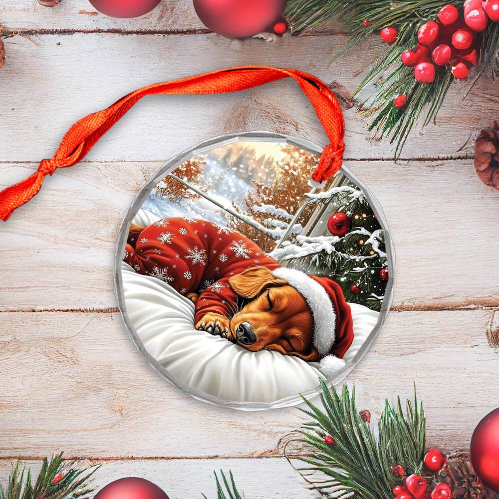Dachshund Dog Sleeping In Bed Design 3