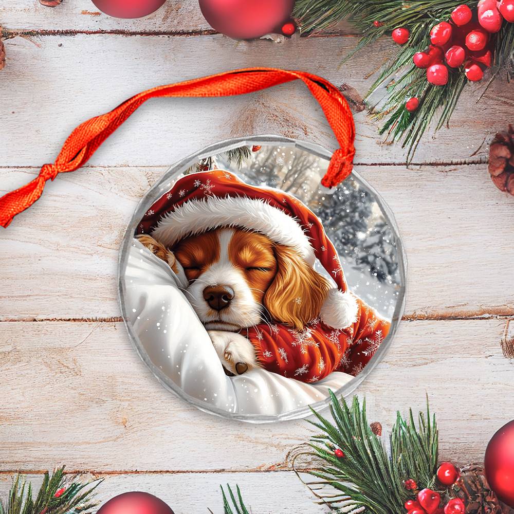 Cocker Spaniel Dog Sleeping In Bed Design 3