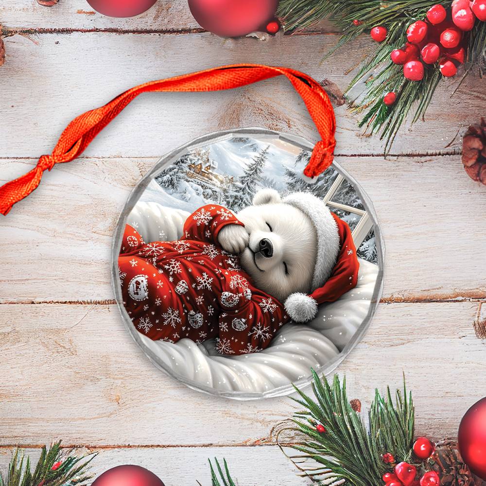Polar Bear Sleeping In Bed Design 1