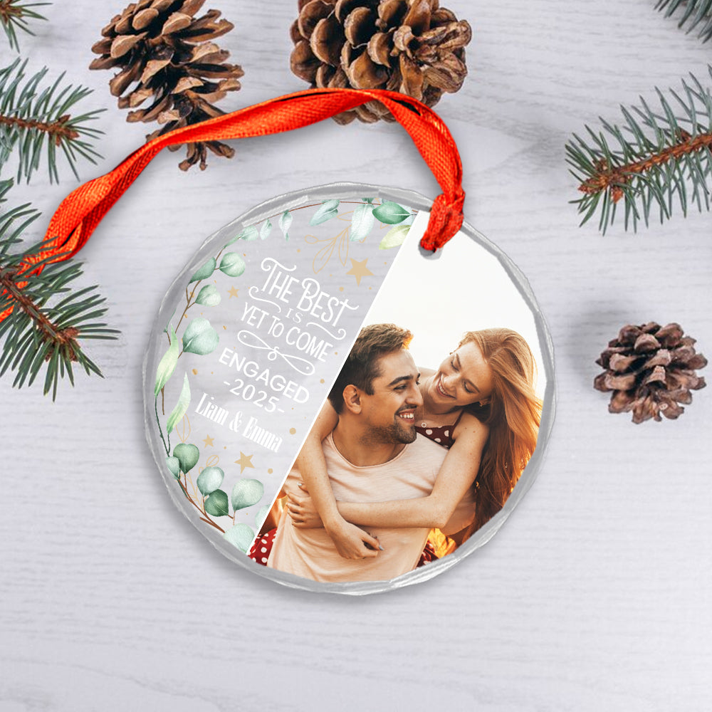 Custom Photo Newly Engaged Couple The Best Is Yet To Come 1