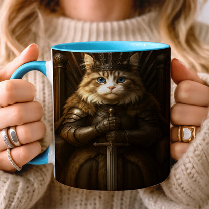 Custom Photo Cat Mug Royal Pet Portrait