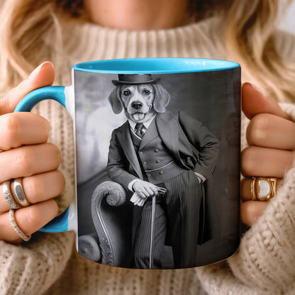 Custom Photo Gentleman Dog  Gift For Dog Lovers