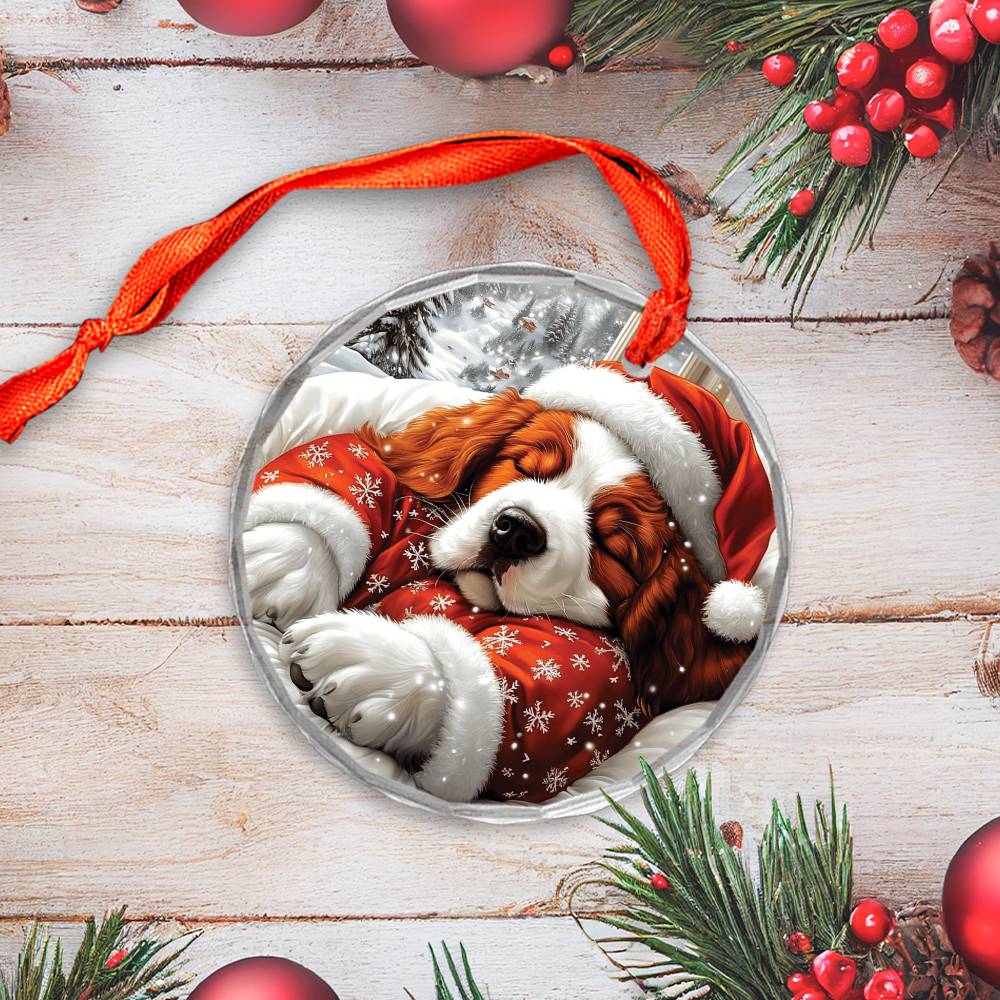 Saint Bernard Dog Sleeping In Bed Design 1