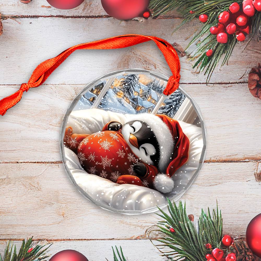 Penguin Sleeping In Bed Design 1
