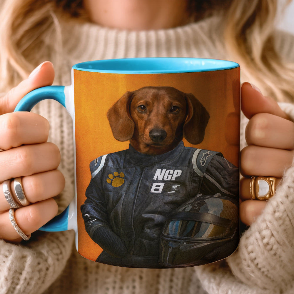 Custom Photo Dog Racer Mug Gift For Dog Lovers