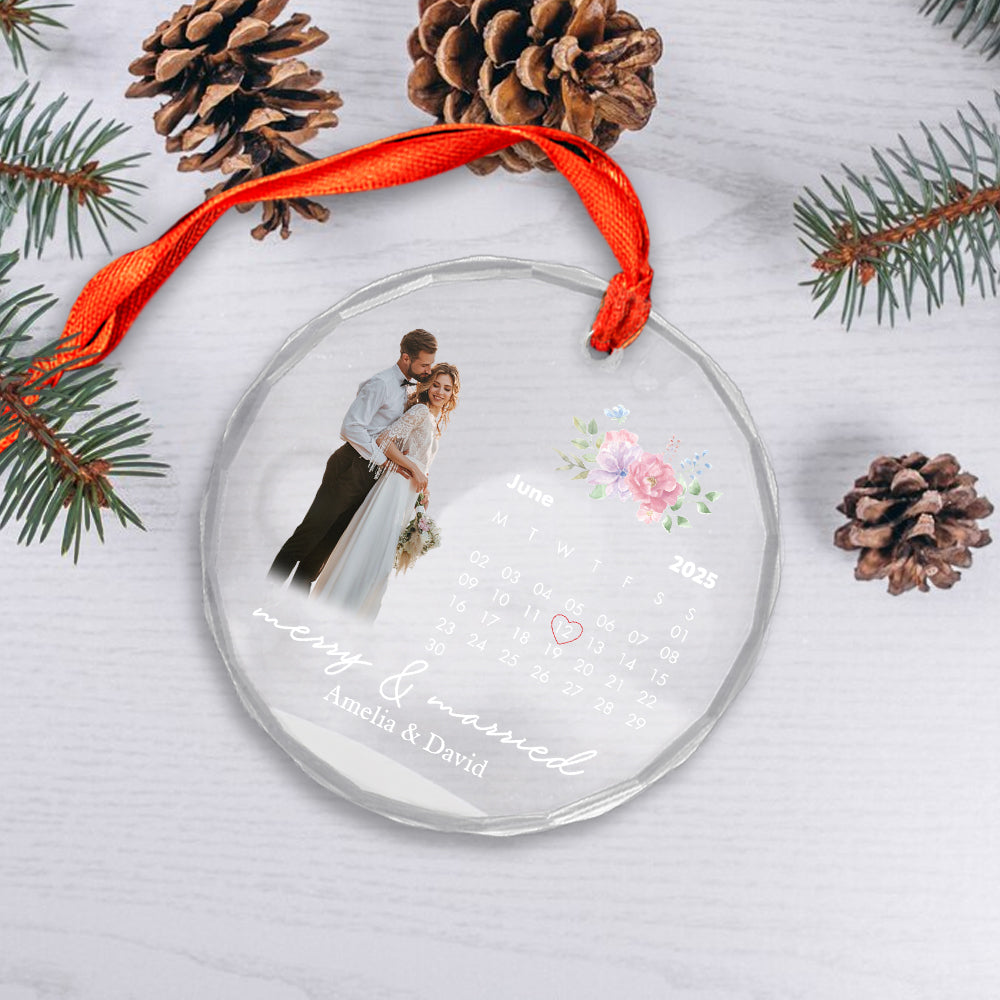 Custom Photo And Date Weding For Groom And Bride