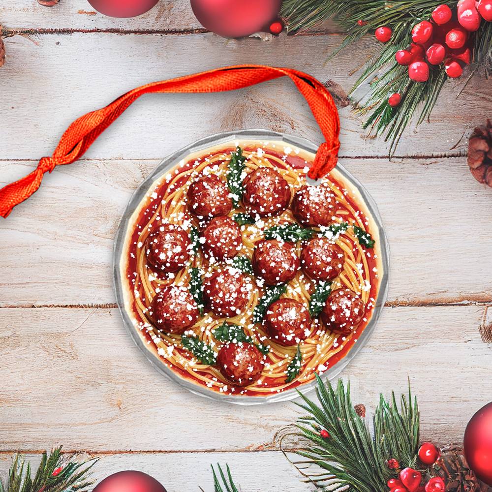 Spaghetti and Meatballs Close up Design 2