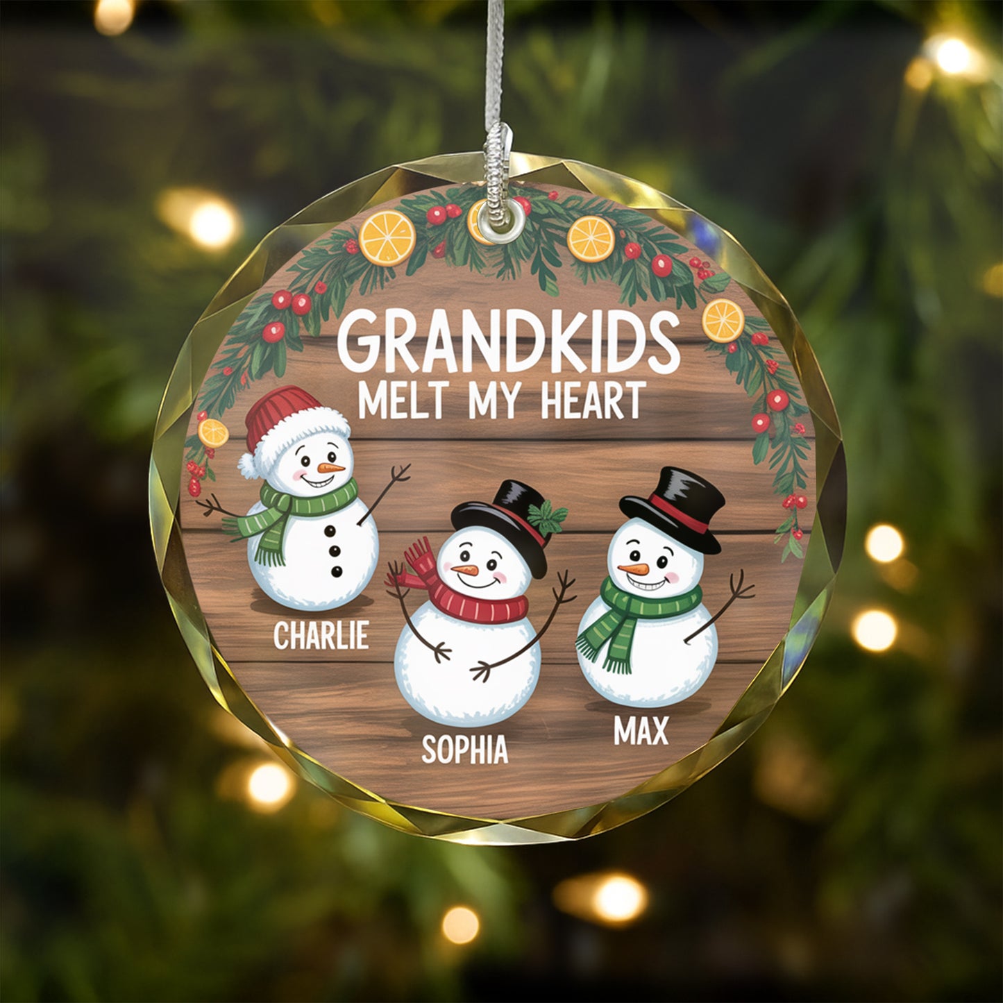 Personalized Custom Name Snowman