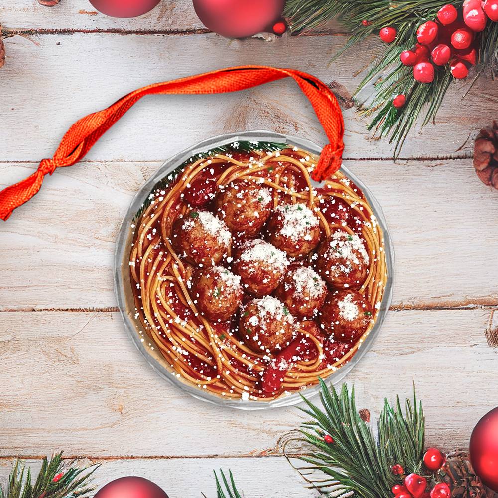 Spaghetti and Meatballs Close up Design 4