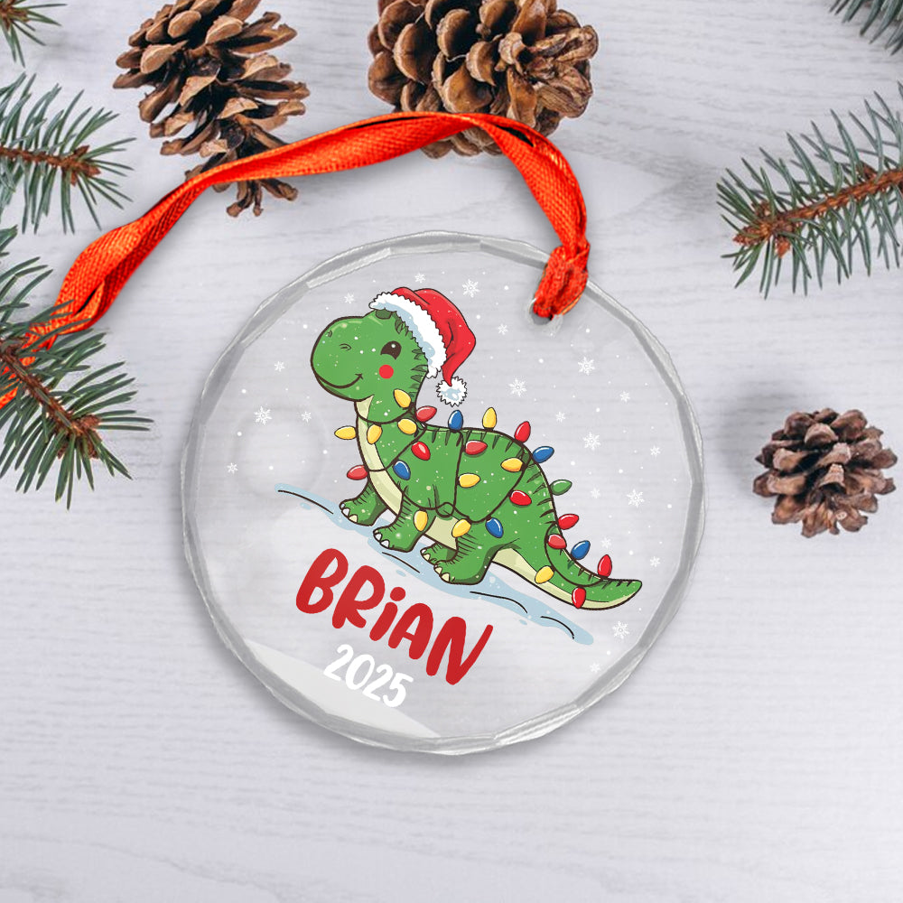 Custom Name Dinosaur Christmas