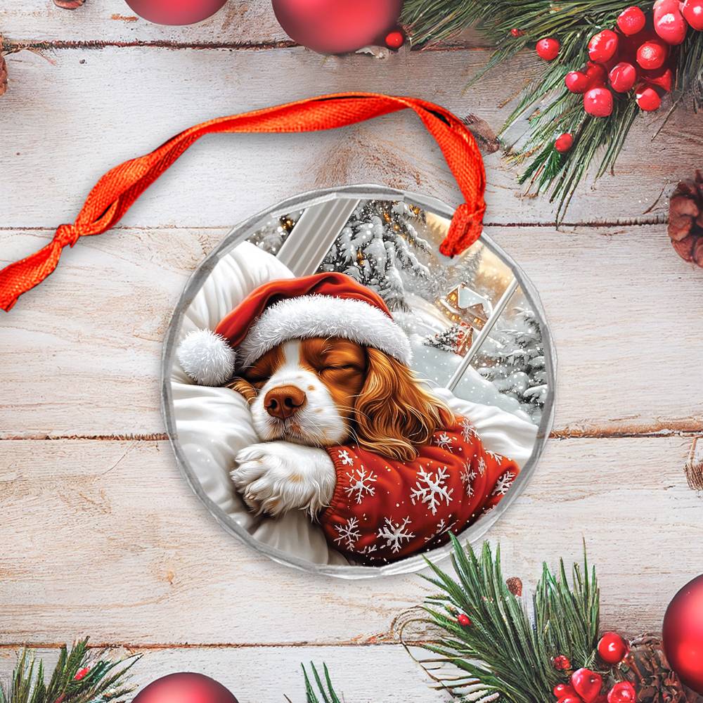 Cocker Spaniel Dog Sleeping In Bed Design 4