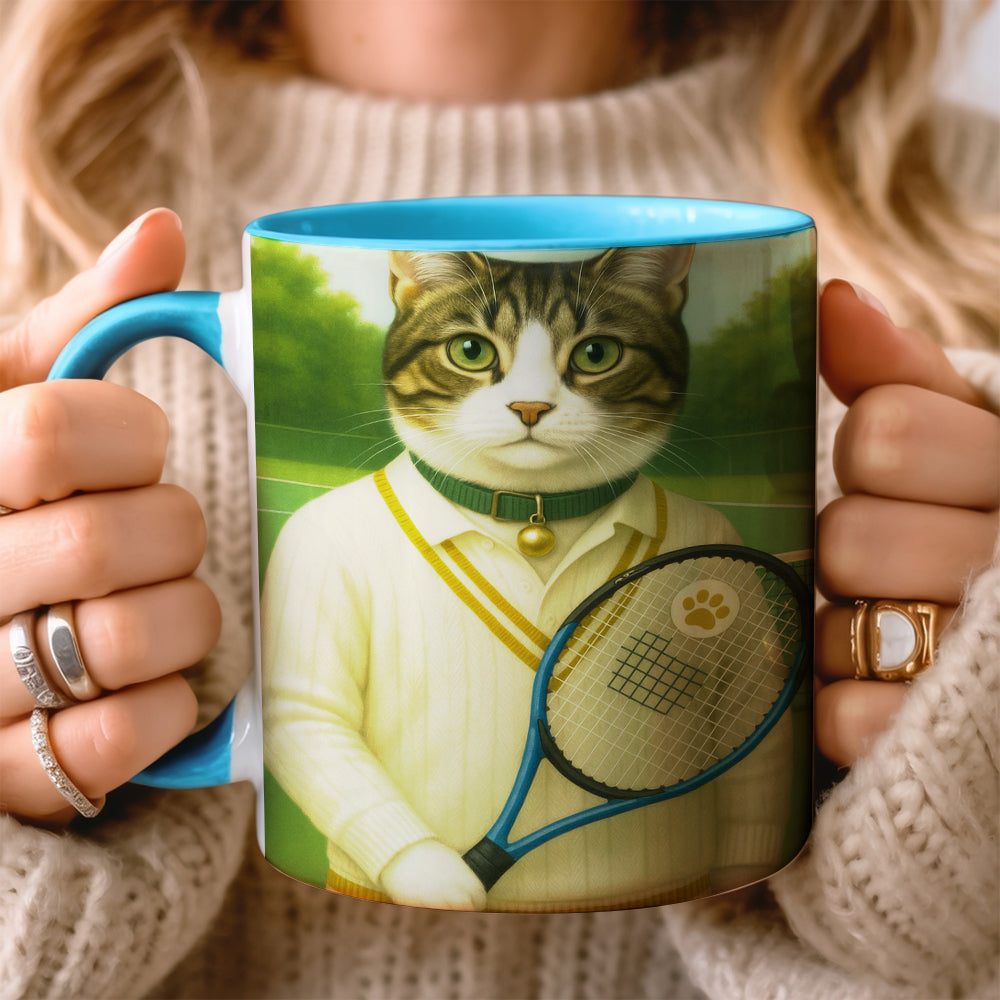 Custom Photo Tennis Player Cat Canvas