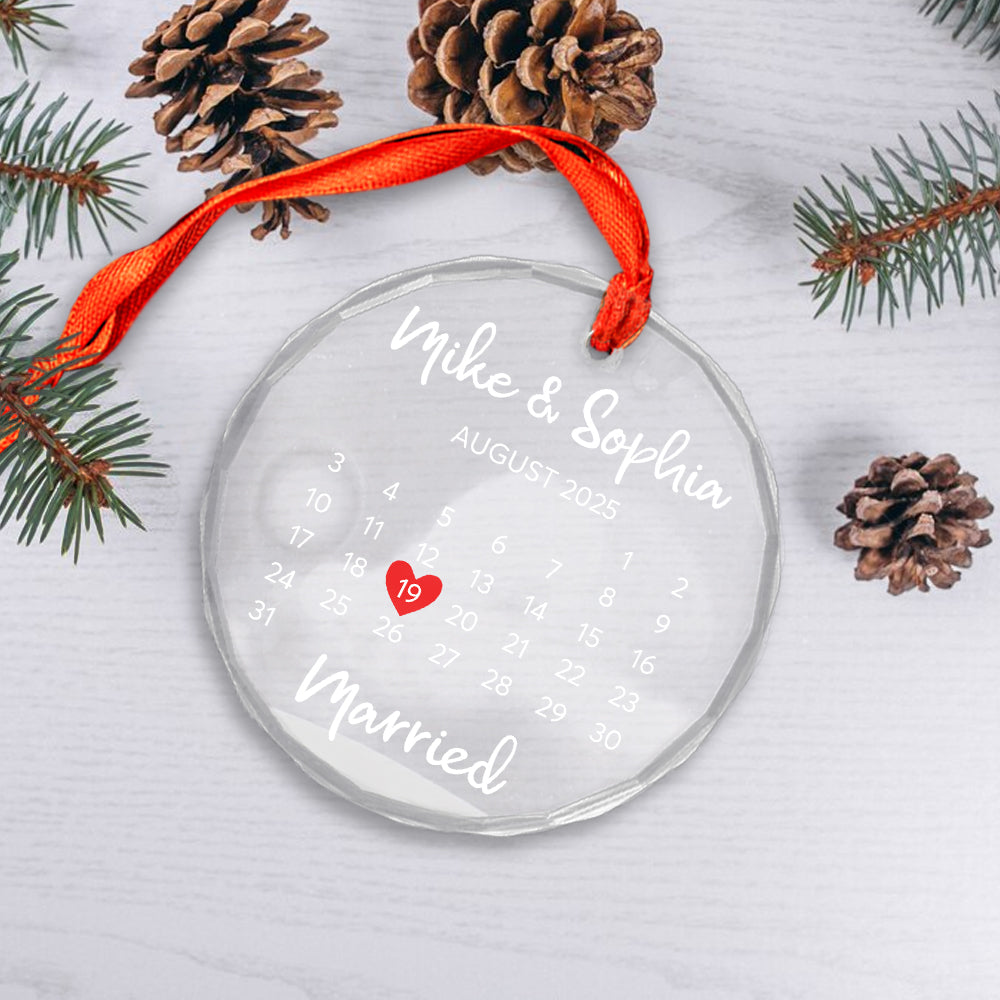 Our First Xmas Married ornament