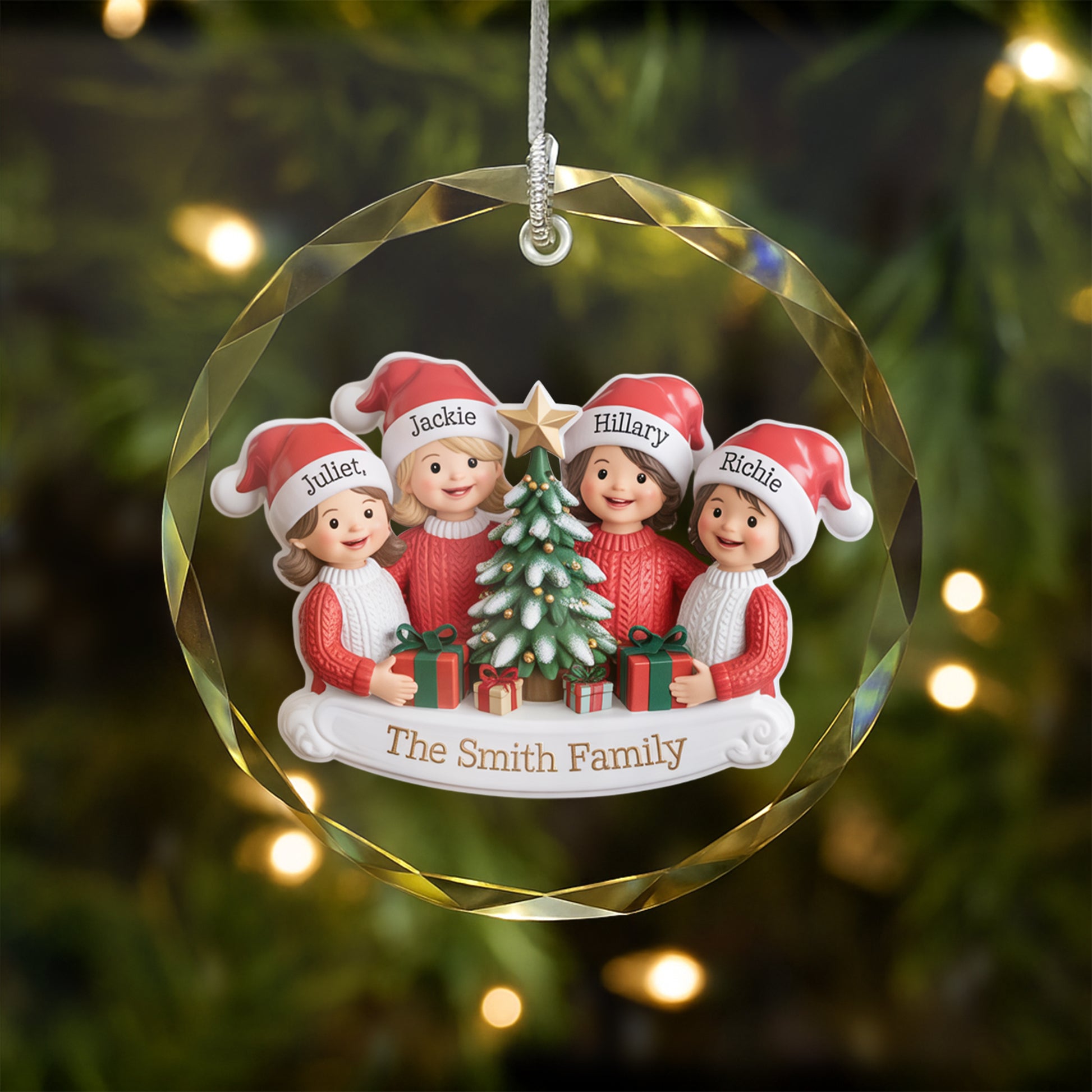 Personalize Christmas Family Ornament4