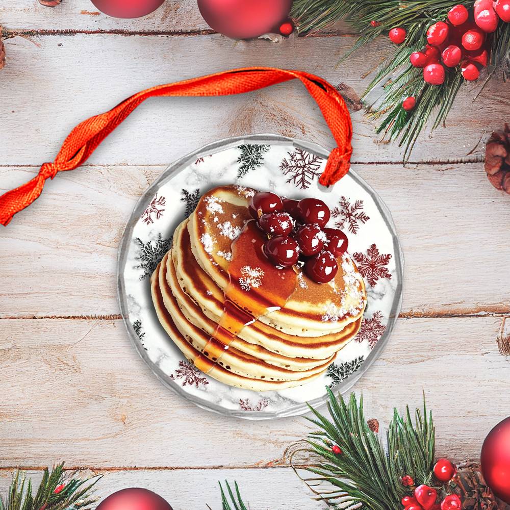 Pancakes with Maple Syrup Close up Design 1