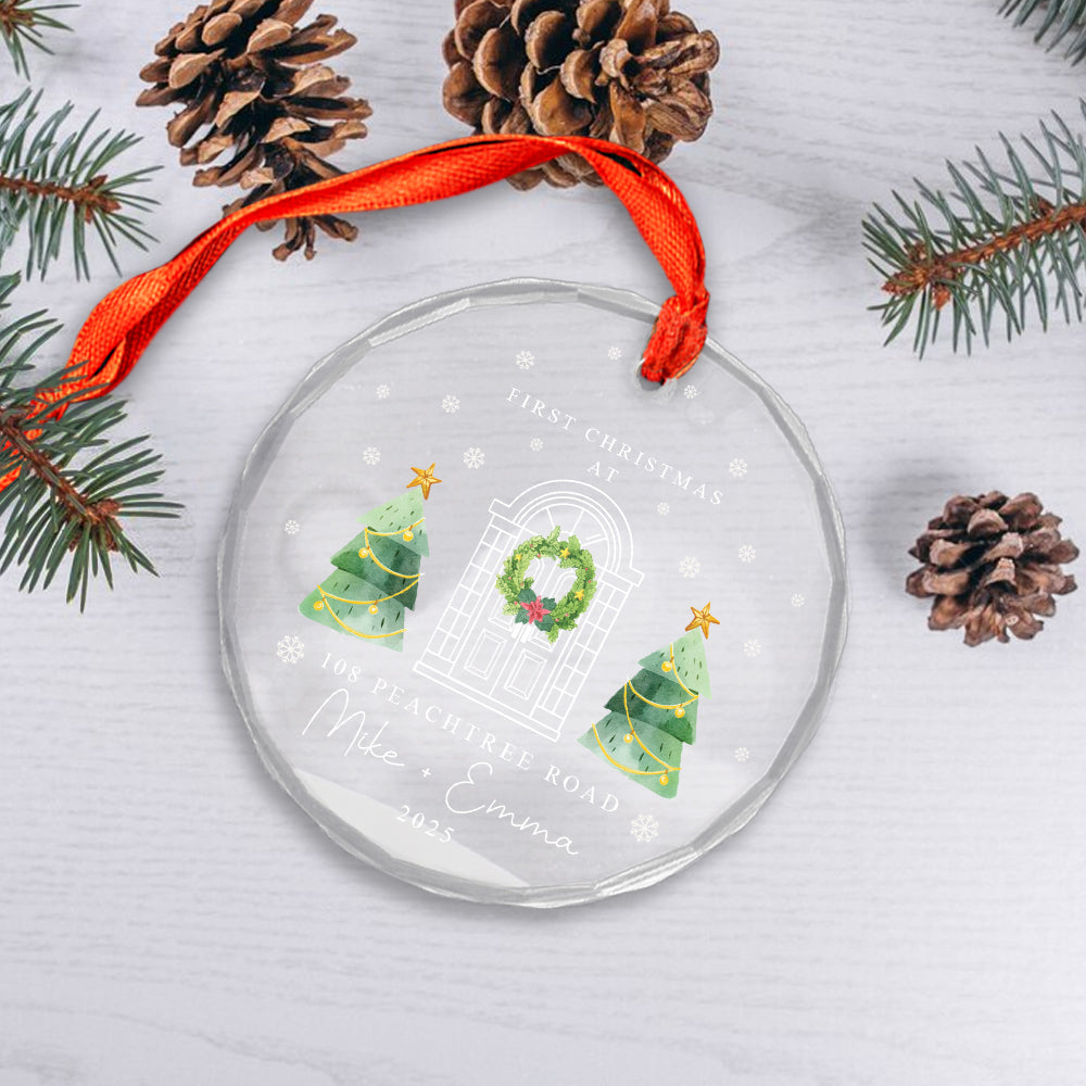 Custom Name Couple First Christmas