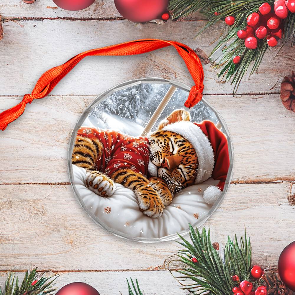 Leopard Sleeping In Bed Design 3