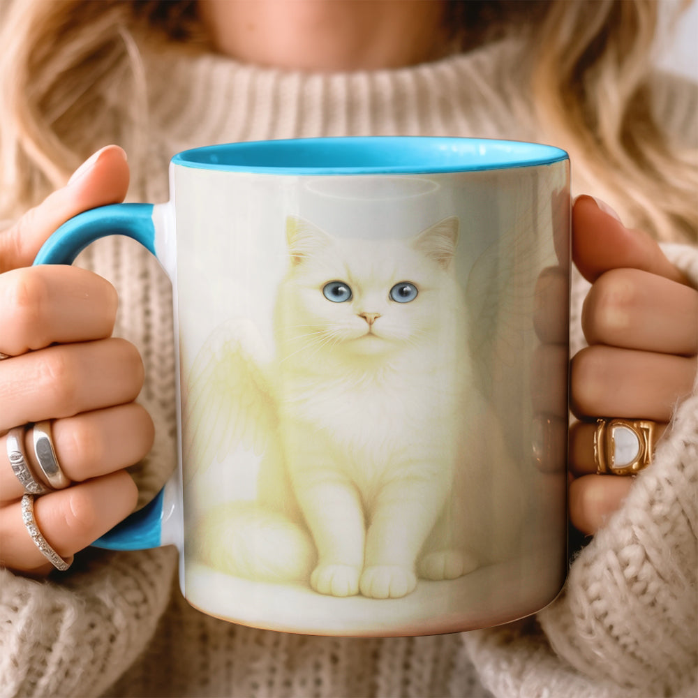 Custom Photo Cat Angel In Heaven _ Gifts For Cat Lovers