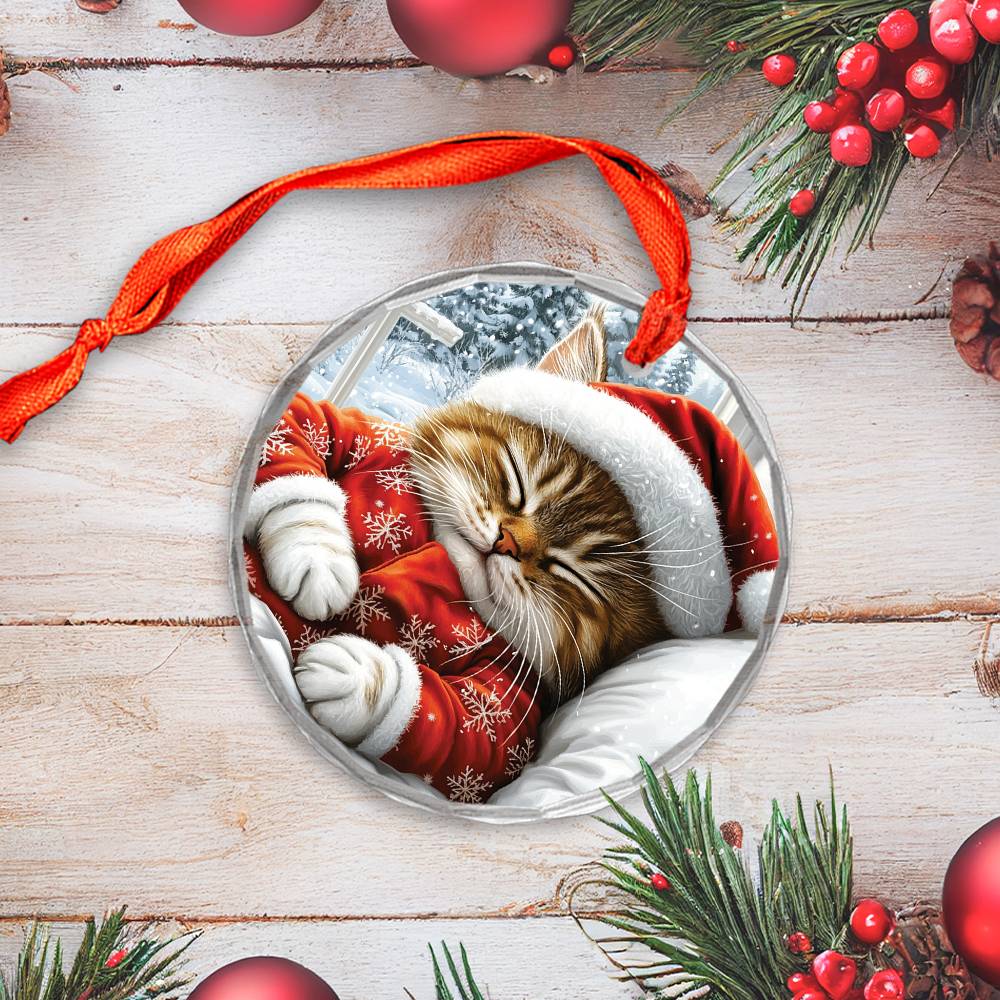 British Shorthair cat Sleeping In Bed Design 1
