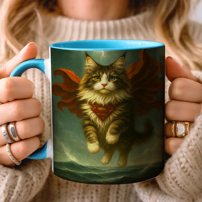 Custom Photo Cat Hero Mug
