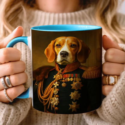 Custom Photo Dog Royal King Mug _ Gift For Dog Lovers