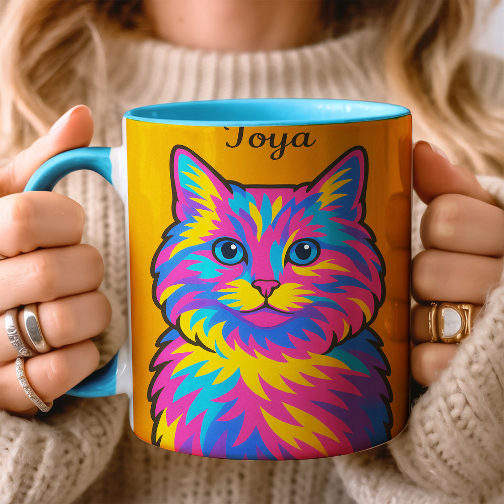 Custom Photo Minimalist Cat MugGift For Cat Lovers