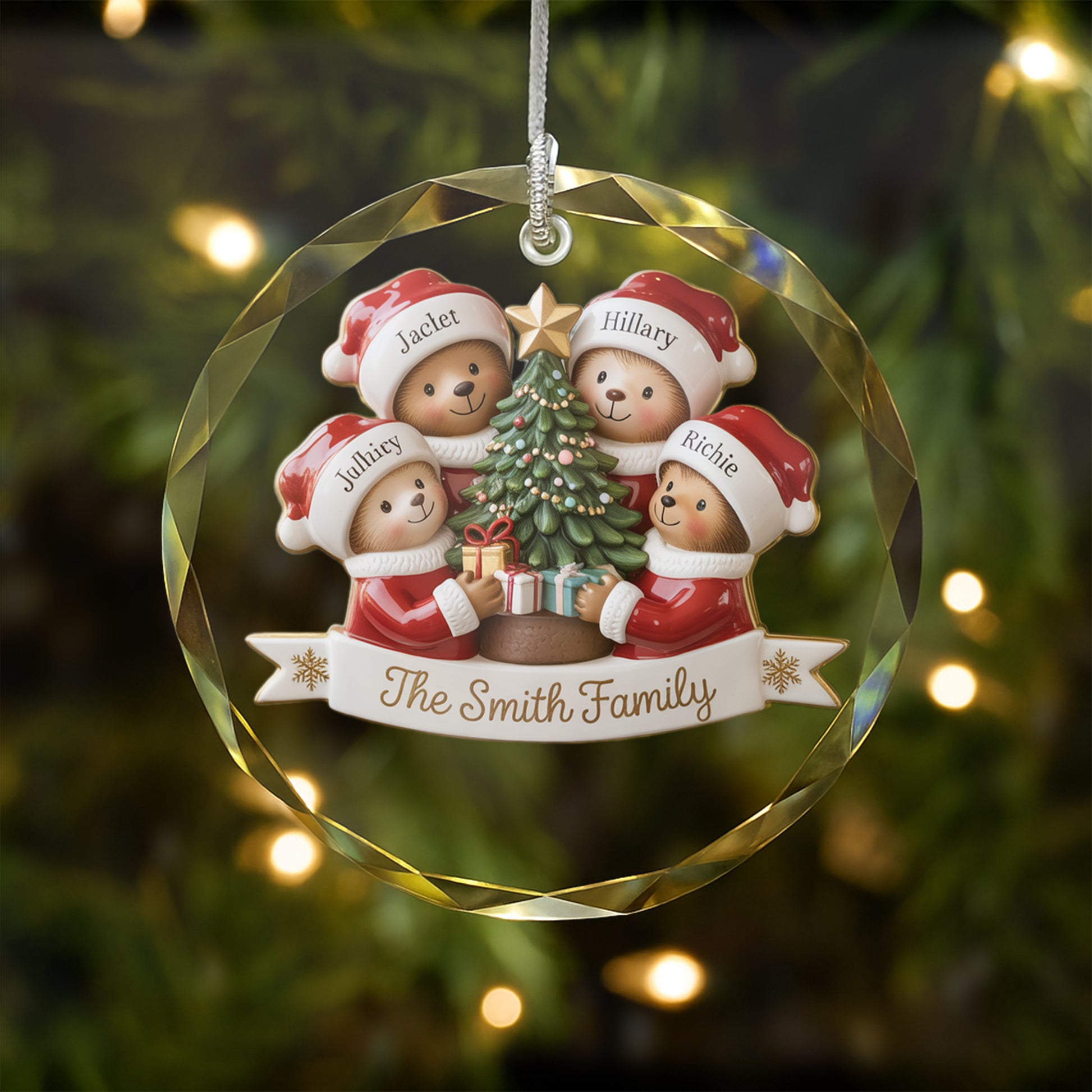 Personalize Christmas Family Ornament 3