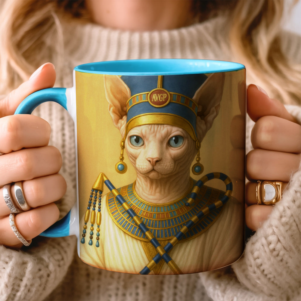 Custom Photo Egyptian Queen Cat MugGift For Cat Lover