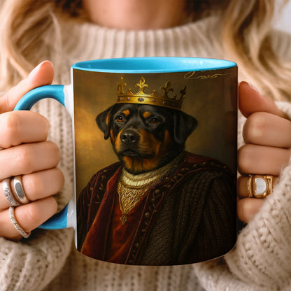 Custom Photo Crown King Dog Mug Gift For Dog Lovers