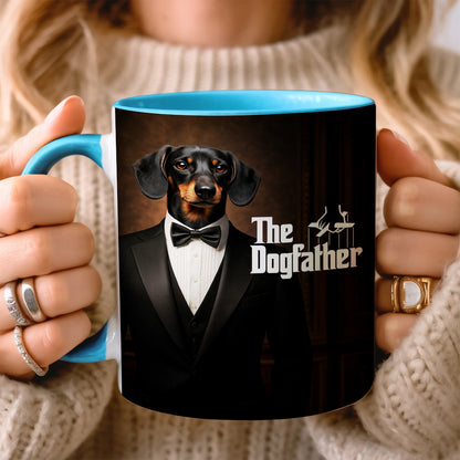 Custom Photo Dog Father Mug _ Gift For Dog Lovers