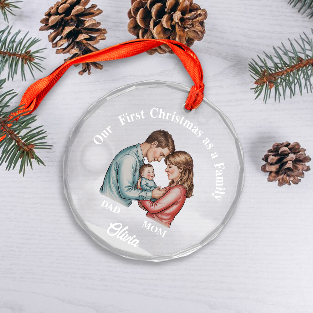First Xmas as a Family Ornament