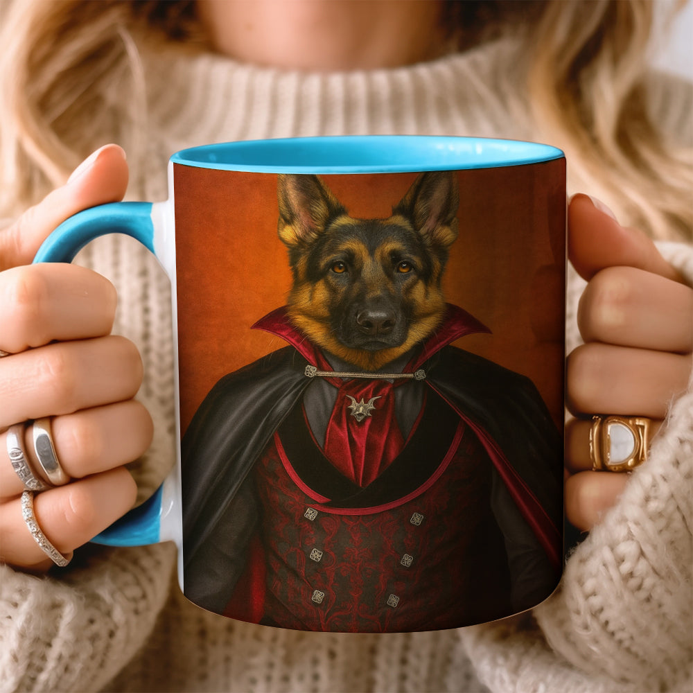 Custom Photo Vampire Dog Mug Gift For Dog Lovers