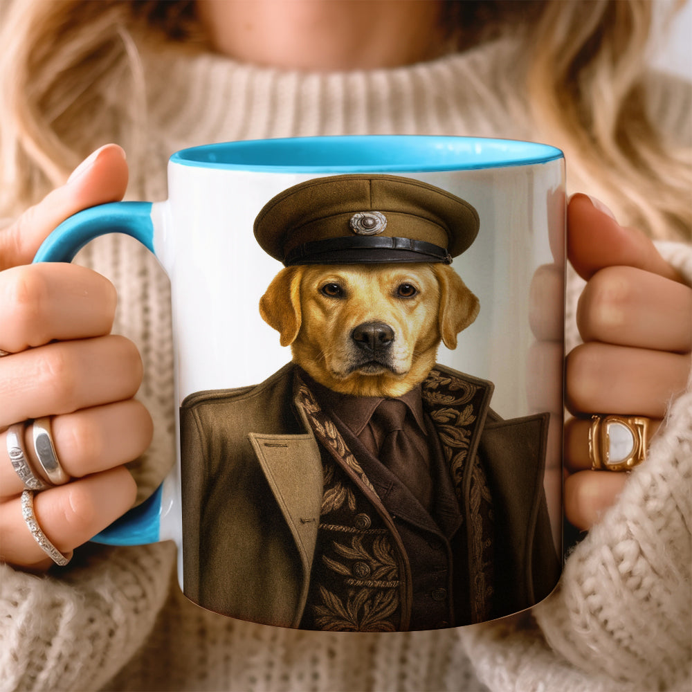 Custom Photo Captain Dog Mug