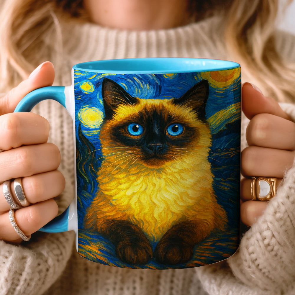 Custom Photo Cat Starry Night Mug Wall Art