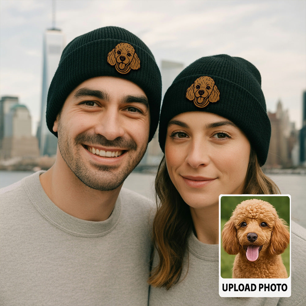 Custom Dog Photo Pet Beanie Hat – Personalized Winter Beanie for Animal Lovers TH99B06