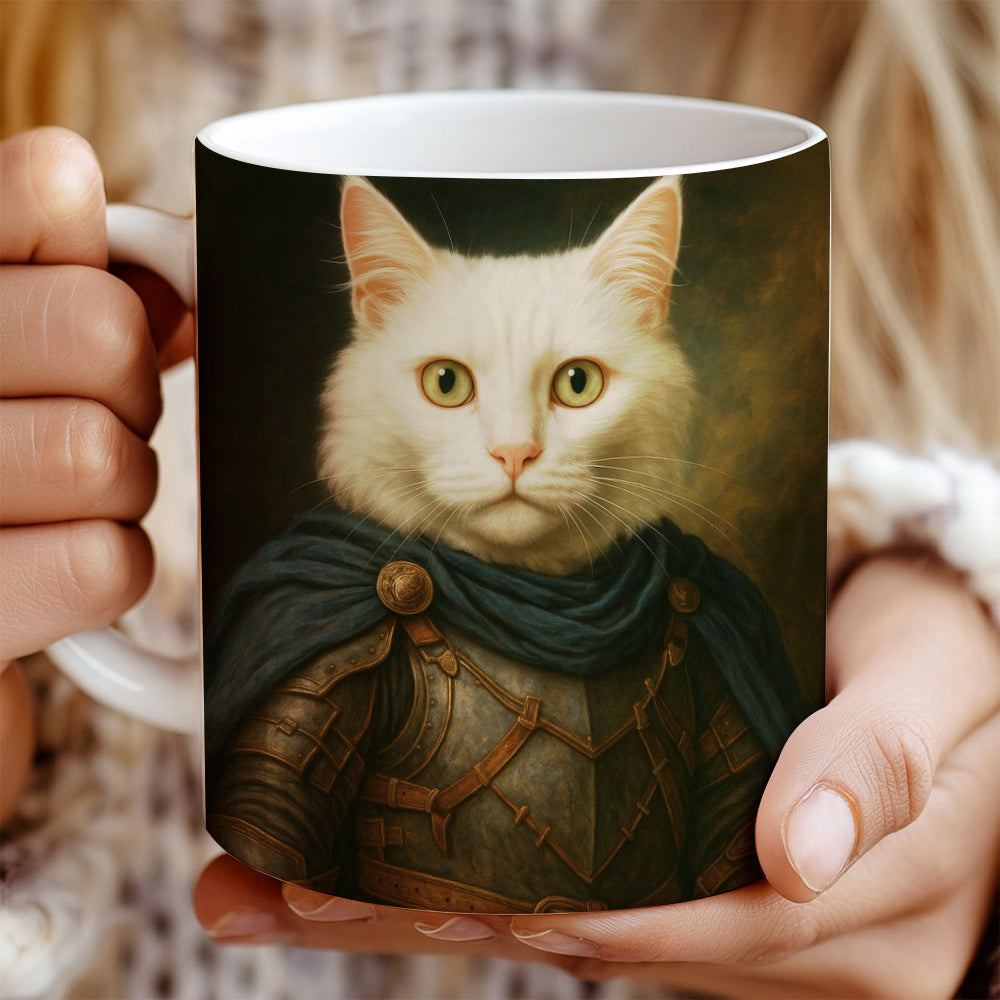 Custom Cat Photo Viking Mug _ Gift For Cat Lovers