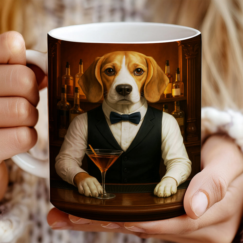 Personalized Dog Portrait Bartender
