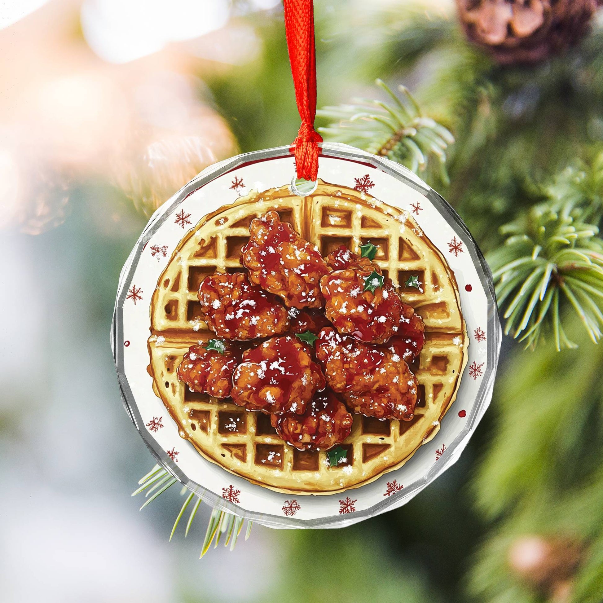 Chicken and Waffles Close up Design 4