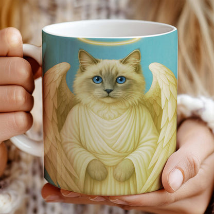 Custom Cat Photo Memorial Mug _ Memorial Gift For Cat