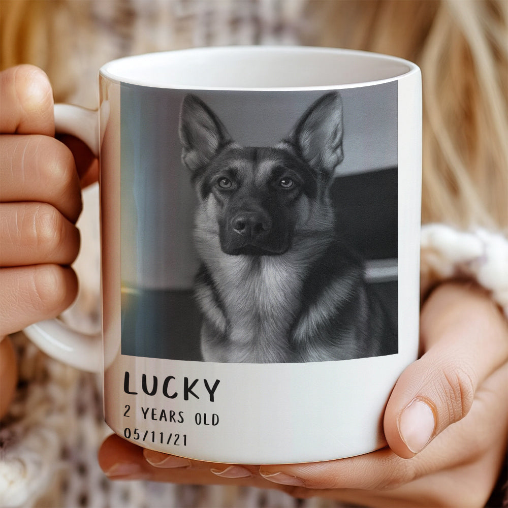Custom Photo Polaroid Film Mug Gift For Dog Lovers