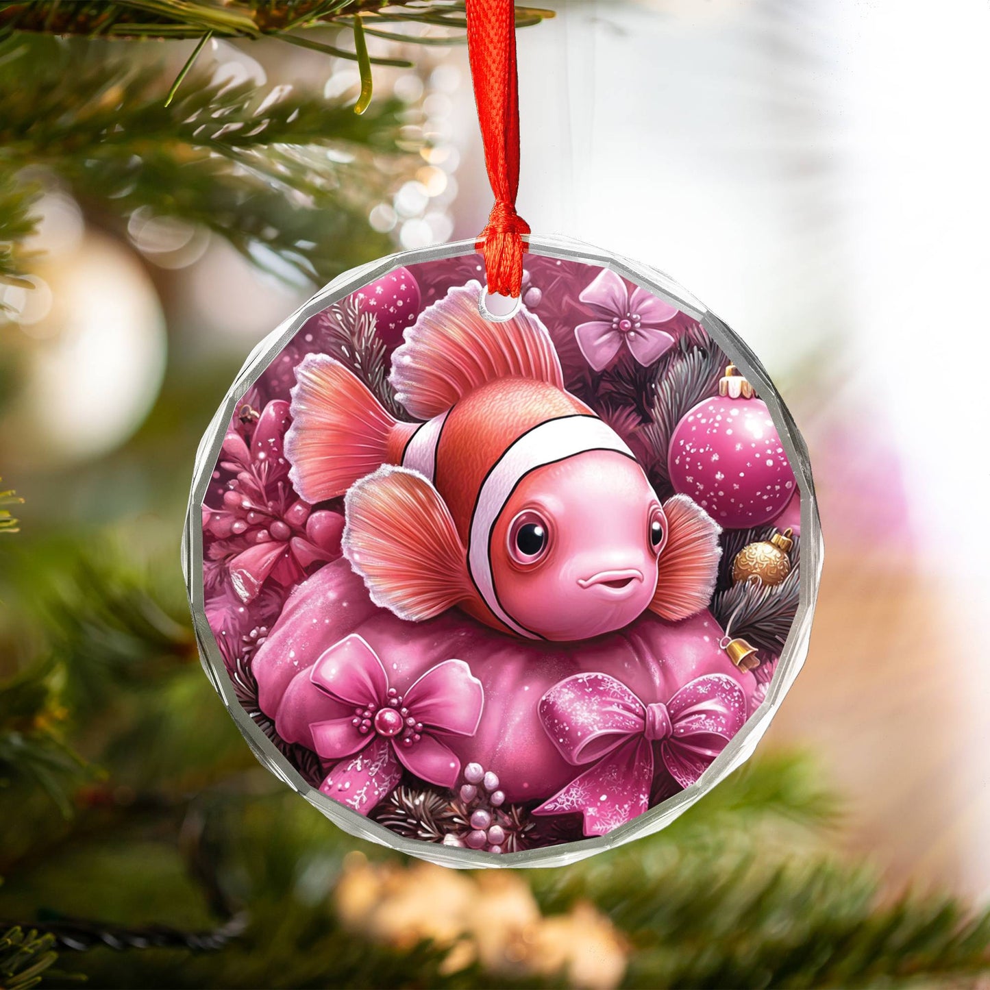 Clown Fish Pink Christmas Design