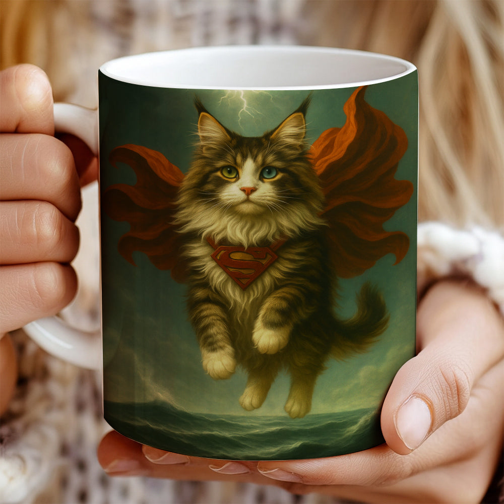 Custom Photo Cat Hero Mug