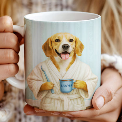 Custom Photo Dog Bathroom Mug Dog Gifts Lovers