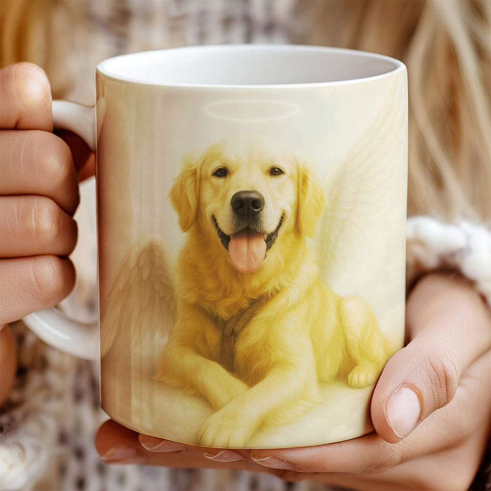 Custom Photo Dog Angel In Heaven _ Gifts For Dog Lovers