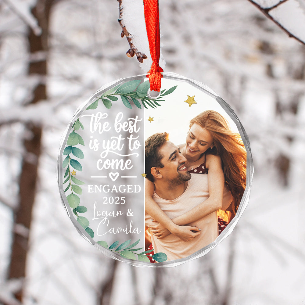 Custom Photo Newly Engaged Couple The Best Is Yet To Come 02